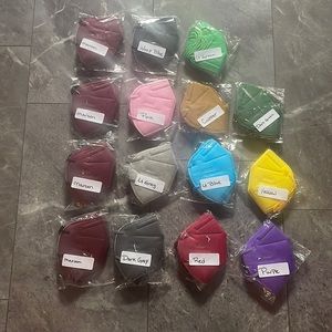 KN95 disposable face mask bundles of 5 each total of 75 mask